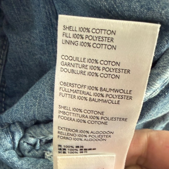 Free People Quilted Blue Jean Zip Jacket - Picture 7 of 7